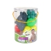 Set of rubber ball bath toys