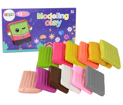 Modeling Clay 12 Colors Pastel Vibrant Colors Mix Set