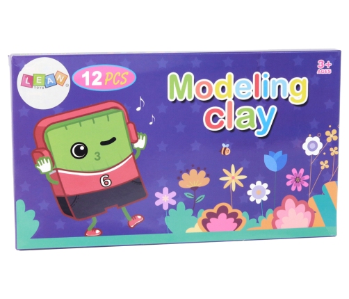 Modeling Clay 12 Colors Pastel Vibrant Colors Mix Set