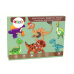 Educational Magnetic Puzzle Set With a Dinosaur Theme