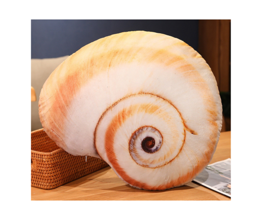 Plush Snail Shell Mascot Pillow 50 x 40 cm