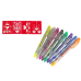 Set of glitter tattoo pens 8 pcs. Stencils 4 pcs.