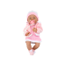 Baby Doll With Pacifier Dress Pink Hat Blanket Accessories 35 cm