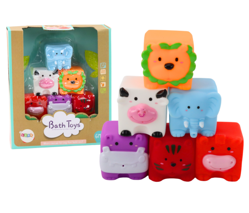 Soft Educational Bath Blocks Animals