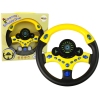 Interactive Yellow Steering Wheel Driving Simulator Sounds Lights