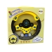 Interactive Yellow Steering Wheel Driving Simulator Sounds Lights