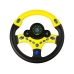 Interactive Yellow Steering Wheel Driving Simulator Sounds Lights