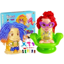 Play Dough Set Hairdresser Hair Squeezer