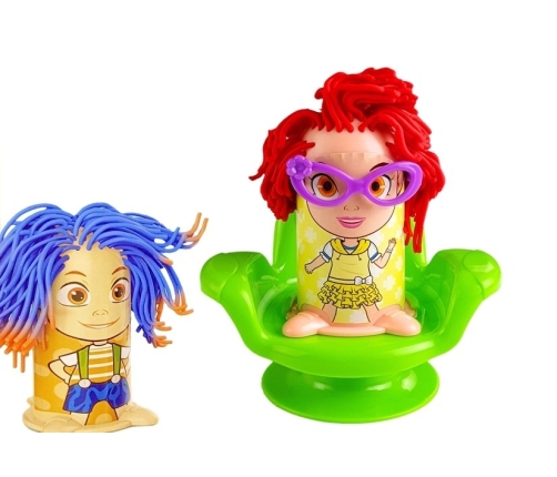 Play Dough Set Hairdresser Hair Squeezer