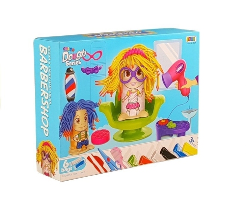 Play Dough Set Hairdresser Hair Squeezer