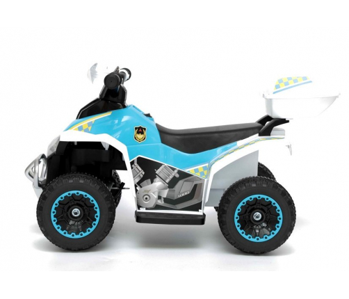 Electric Ride-On Police Quad YSA021A White