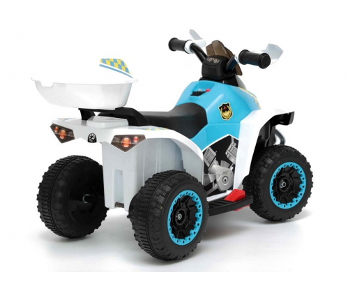 Electric Ride-On Police Quad YSA021A White