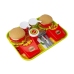 Set of Hamburger Fries with Tray