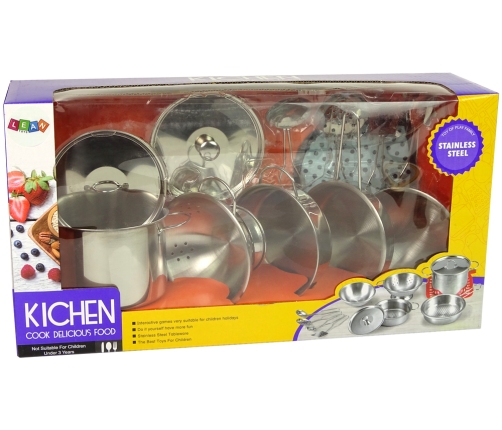 Stainless Steel Cookware Set for Kids