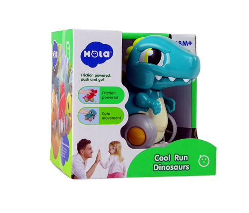 Dinosaur on Wheels Blue Figure