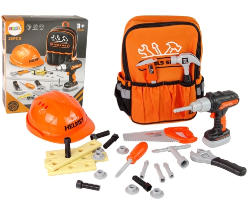 DIY Kit in Backpack Helmet Tools Orange