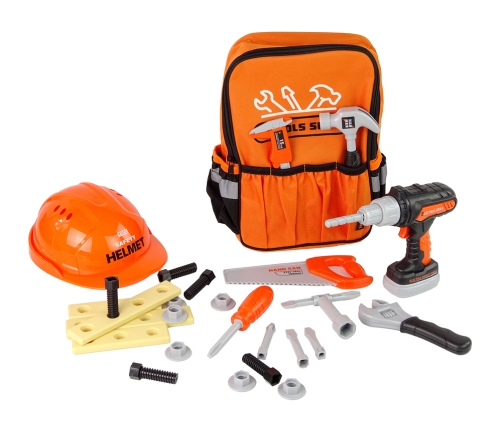 DIY Kit in Backpack Helmet Tools Orange