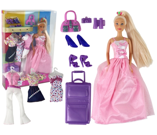 Lucy Doll Accessories Suitcase Princess Set