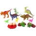 Set of Dinosaur Figures with Accessories 15 Pieces