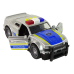 Car Police 1:14 Lights Sounds Silver