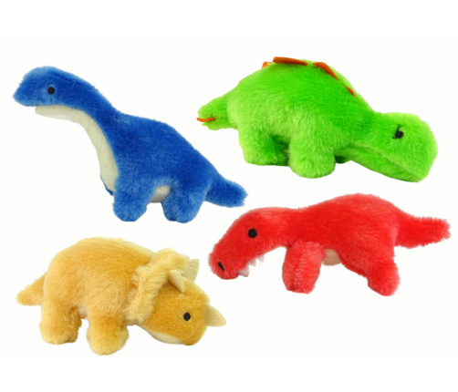 Mini Plush Animal Dinosaur 4 Species