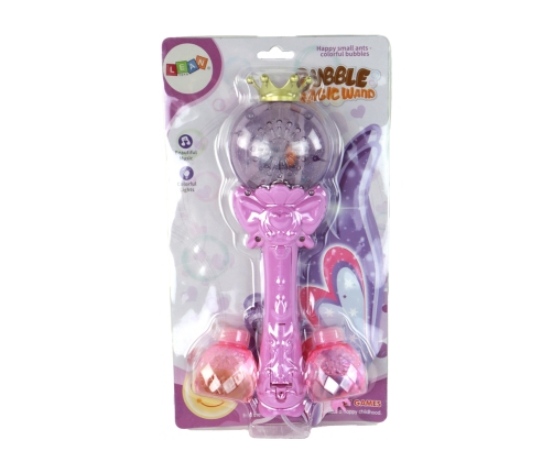 Soap Bubbles Lights Sounds Pink Wand