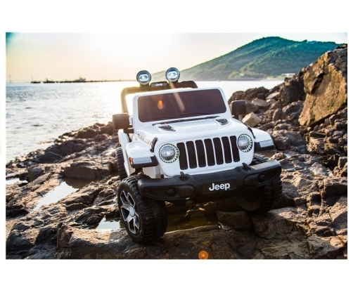 Jeep Wrangler Rubicon White - Electric Ride On Car