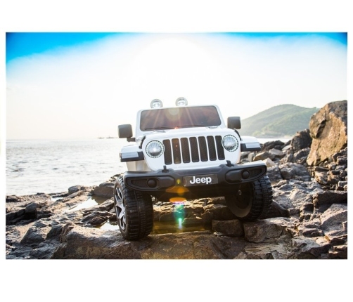 Jeep Wrangler Rubicon White - Electric Ride On Car