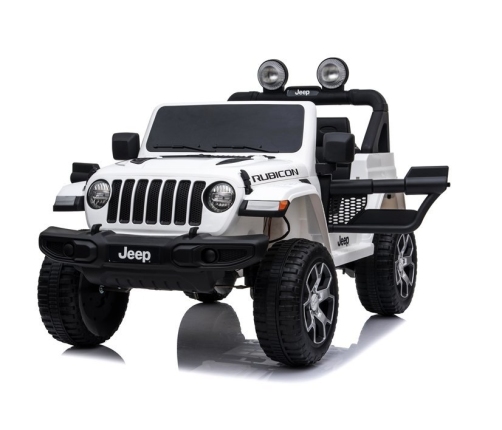 Jeep Wrangler Rubicon White - Electric Ride On Car