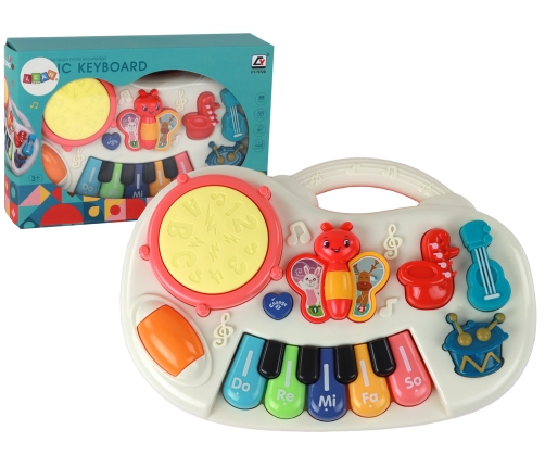 Educational Piano Keys Instruments Butterflies Educational Music Panel