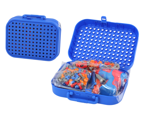 Suitcase Set DIY Puzzle Blocks Space Screwdriver 228 pieces.