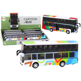 Double Decker Bus With Metal Drive, Colorful Lights, Sounds