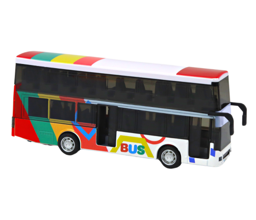 Double Decker Bus With Metal Drive, Colorful Lights, Sounds