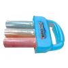 Set of Chalks with Handle Thick Sidewalk Chalk Blue 3 Pcs