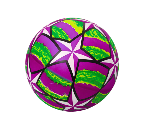 Rubber Ball Bright Stars Purple 24 Cm