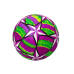 Rubber Ball Bright Stars Purple 24 Cm