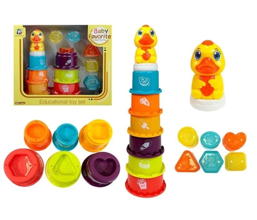 Educational Pyramid For Children Build a Tower, Sorter, Playing in the water