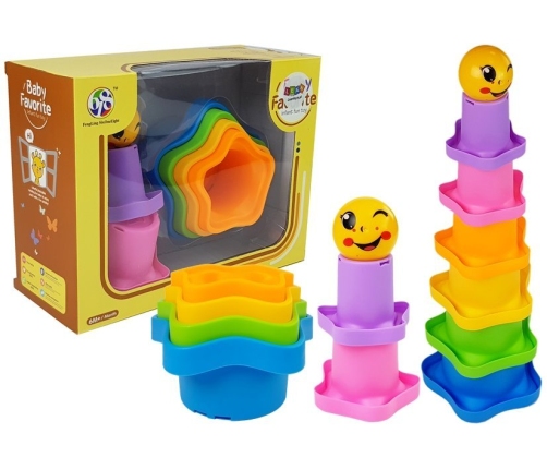 Pyramid Cups for Babies Asterisks