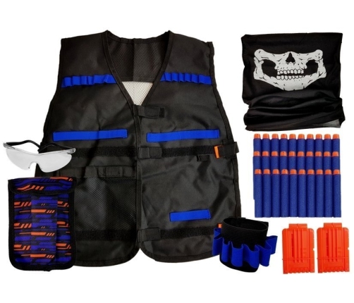 Outfit Commando Set Disguise Costume for a Child Cartridges Glasses Scarf Vest