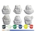 A Set of Plaster Casts for Painting Cats