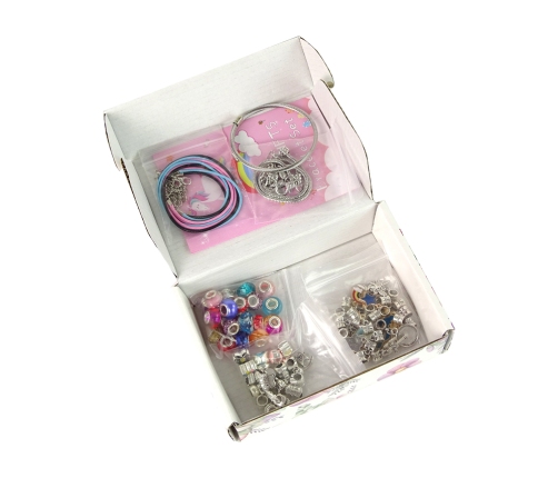 Set of Bracelets, Chains and Coloured Jewellery Beads