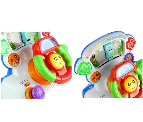 Interactive Steering Wheel Educational Sounds Lights