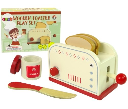 Wooden Toaster Accessories Breakfast Kitchen Kids