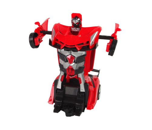 Car Robot Transformers 2in1 Pilot R/C Light Sound Drift Colour Red