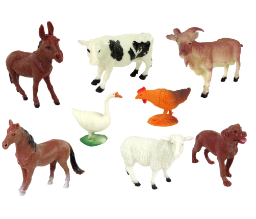 Large Figure Set Farm Animals Accessories 34 Pieces !