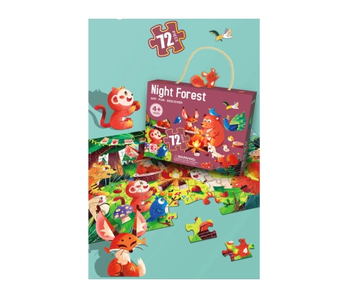 Puzzle For Kids Forest Animals Puzzle 72 Elem