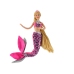 Mermaid Doll Pink Long Blonde Hair Mermaid Tail Sequins