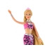 Mermaid Doll Pink Long Blonde Hair Mermaid Tail Sequins