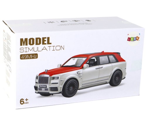 Car R/C 1:20 White and Red Pilot Car