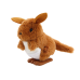 Jumping Kangaroo Wind-Up Plush Toy Decoration Brown